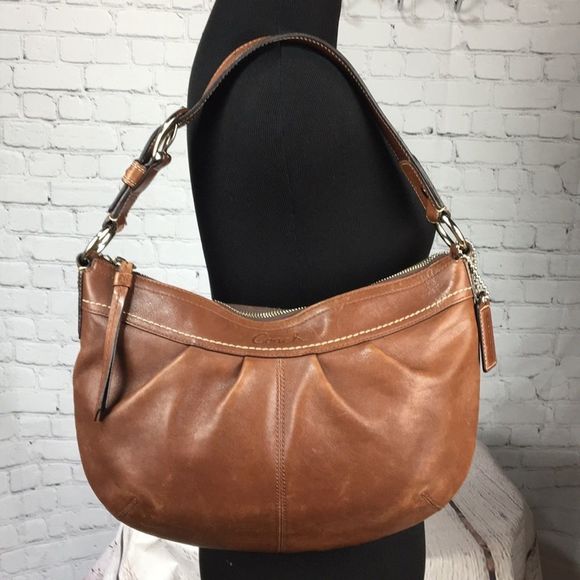 Coach | Bags | Vintage Coach Soho Pleated Brown Leather